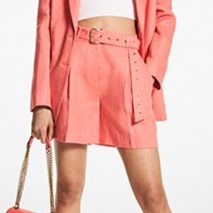 MICHAEL MICHAEL‎ KORS
Linen Belted Shorts